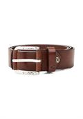 Ledergürtel mit verstellbaren Details dark brown