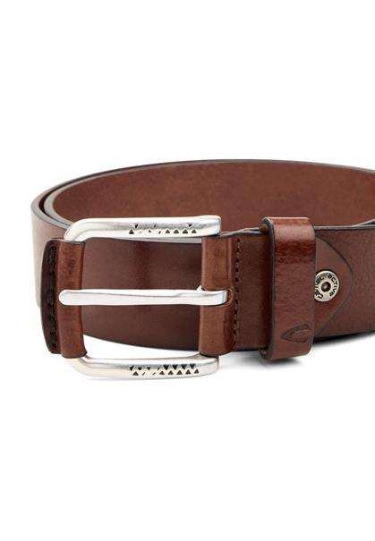 Ledergürtel mit verstellbaren Details dark brown