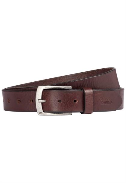 Ledergürtel mit verstellbaren Details dark brown