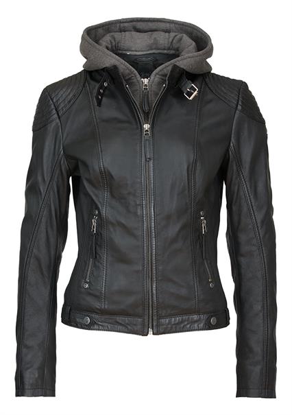 LEDERJACKE CACEY LEGV black