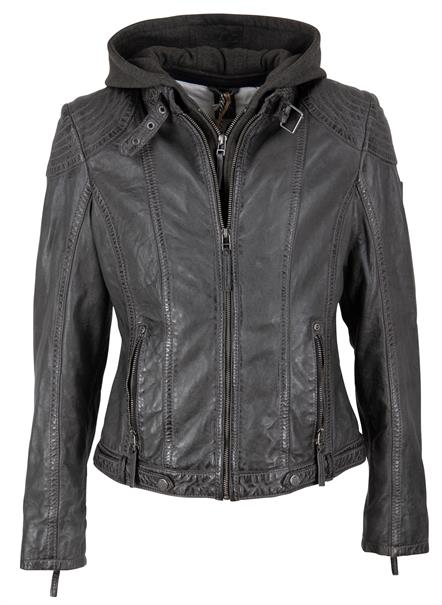 LEDERJACKE CACEY LEGV grau
