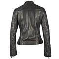 LEDERJACKE G2GEENA SF LAMEV metallic black