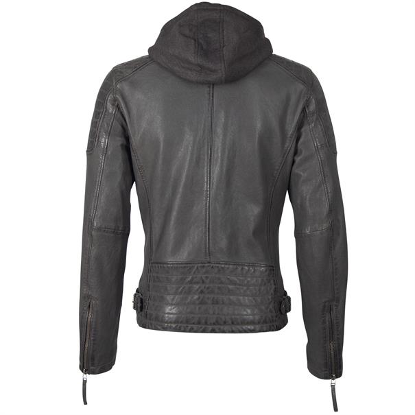 LEDERJACKE GBCHAVIS B LAVE dark anthracite