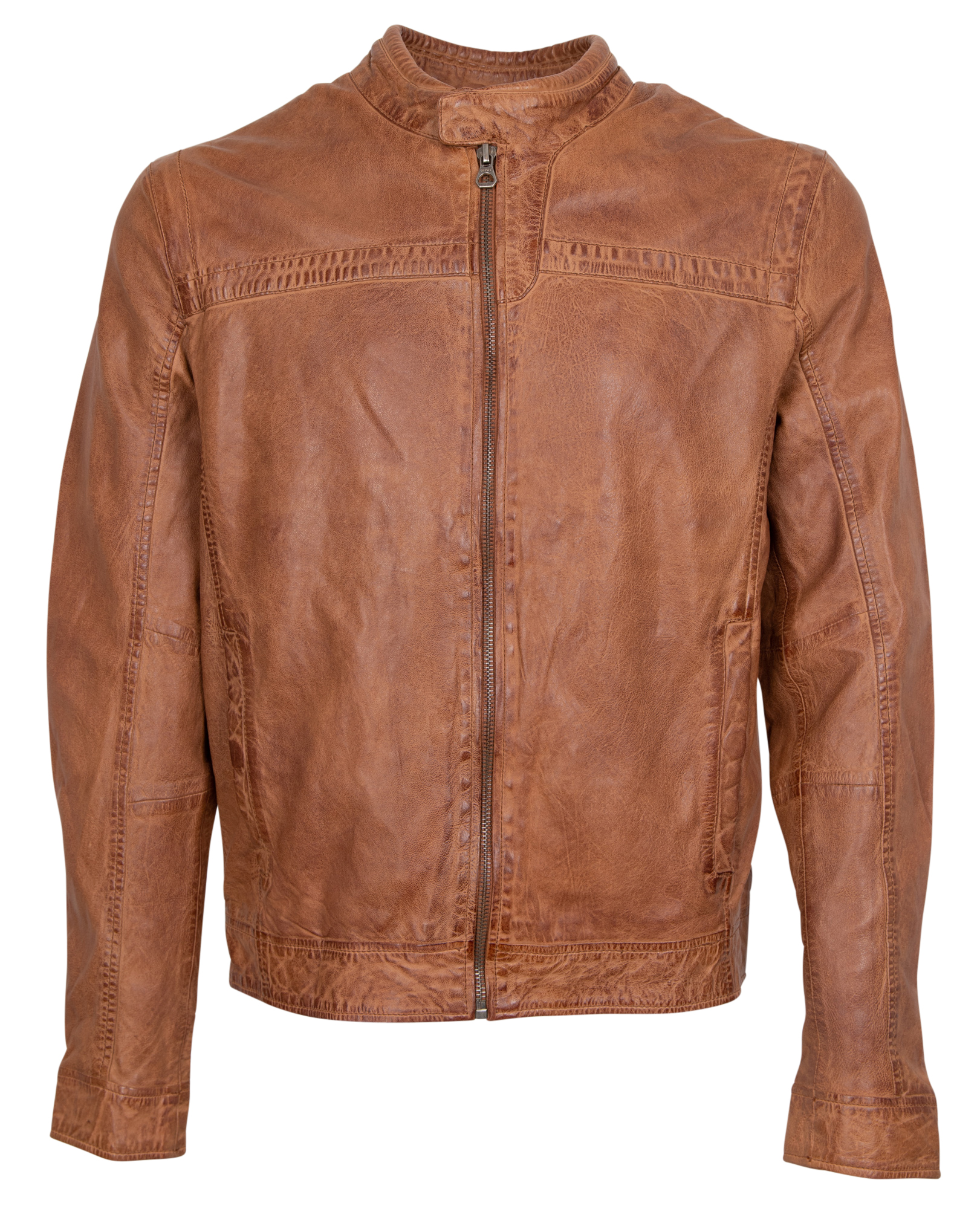 Gipsy Herren Jacke Gbryker Labuv Cognac - lederjacke