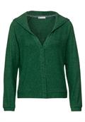 Legerer Hoodie Cardigan timeless green melange