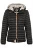 Leicht wattierte Steppjacke aus recyeltem Polyamid black