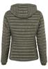 Leicht wattierte Steppjacke aus recyeltem Polyamid khaki