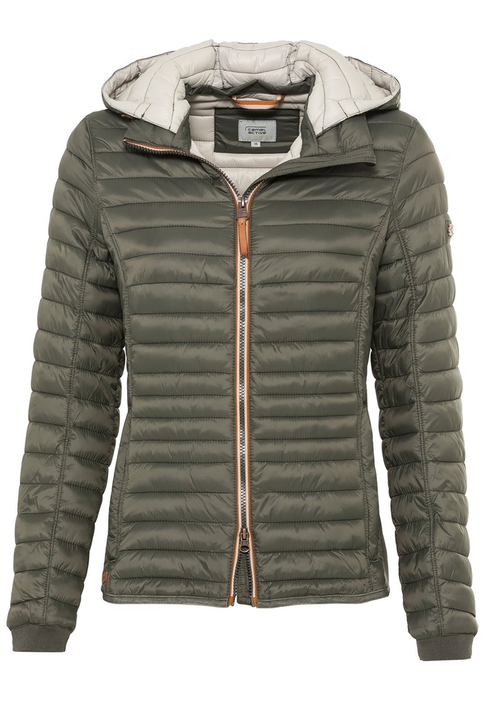 Camel Active Damen Jacke kurz Leicht wattierte Steppjacke aus recyeltem  Polyamid black bequem online kaufen bei