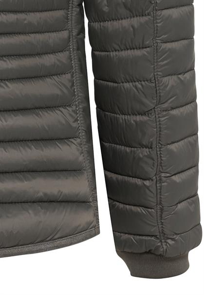 Leicht wattierte Steppjacke aus recyeltem Polyamid khaki