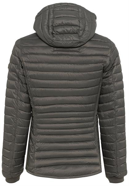 Leicht wattierte Steppjacke aus recyeltem Polyamid khaki