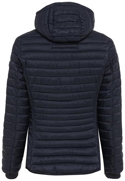 Leicht wattierte Steppjacke aus recyeltem Polyamid navy