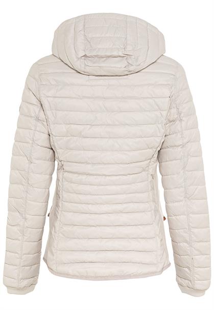 Leicht wattierte Steppjacke aus recyeltem Polyamid pearl