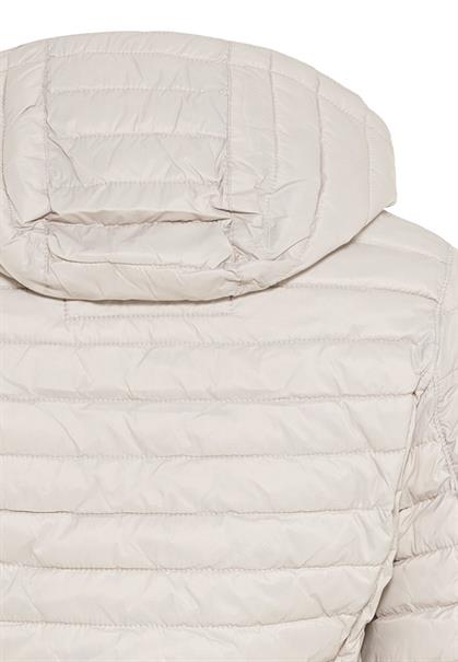 Leicht wattierte Steppjacke aus recyeltem Polyamid pearl