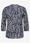 Leichte Baumwollbluse universal blue