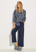 Leichte Baumwollbluse universal blue