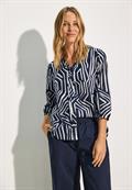 Leichte Baumwollbluse universal blue