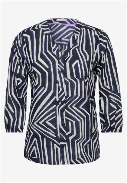 Leichte Baumwollbluse universal blue