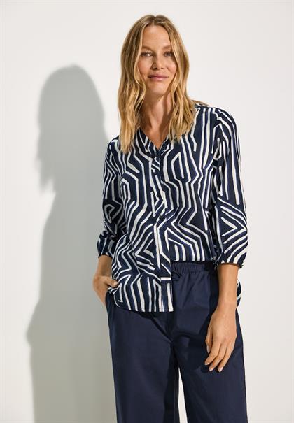 Leichte Baumwollbluse universal blue