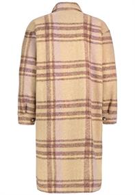 leichte Jacke check: beige-brown-purple