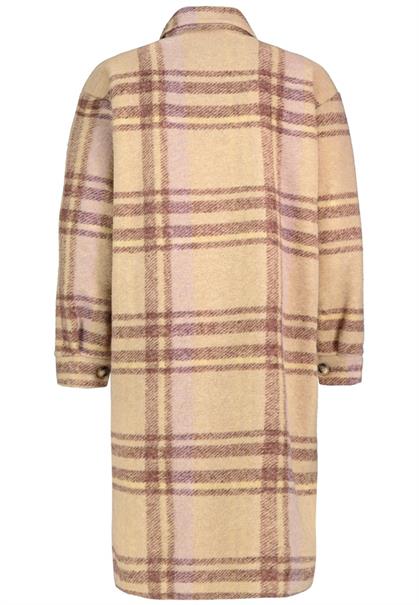 leichte Jacke check: beige-brown-purple