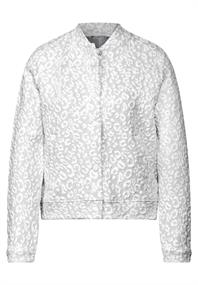Leichte Jacke mit Leo-Muster echo grey