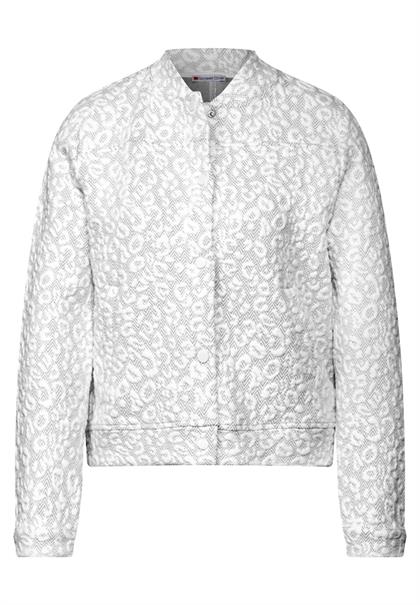 Leichte Jacke mit Leo-Muster echo grey