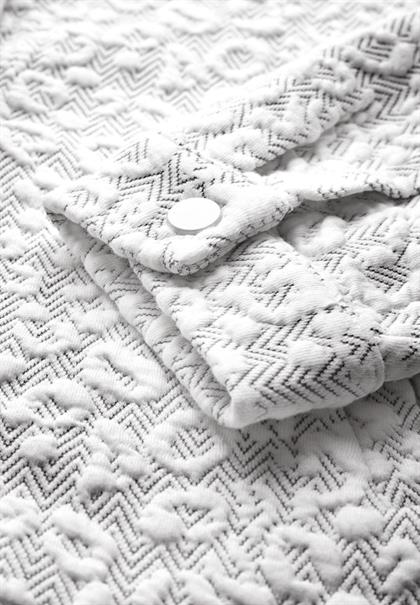 Leichte Jacke mit Leo-Muster echo grey