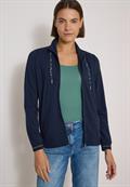 Leichte Jacke mit Stehkragen und Zipper urban dark blue