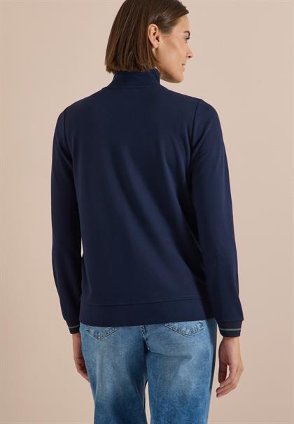 Leichte Jacke mit Stehkragen und Zipper urban dark blue