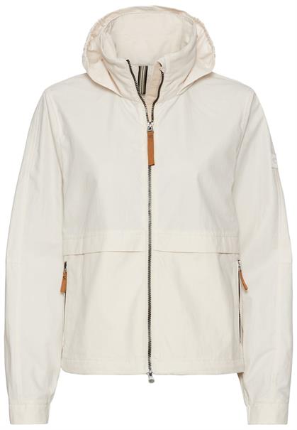 Leichte Jacke mit verstaubarer Kapuze pearl