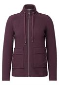 Leichte Ottoman Jacke mulberry red