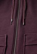 Leichte Ottoman Jacke mulberry red