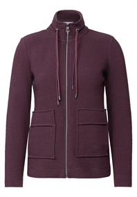 Leichte Ottoman Jacke mulberry red
