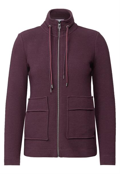 Leichte Ottoman Jacke mulberry red