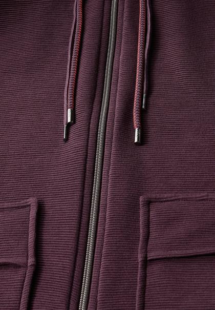 Leichte Ottoman Jacke mulberry red