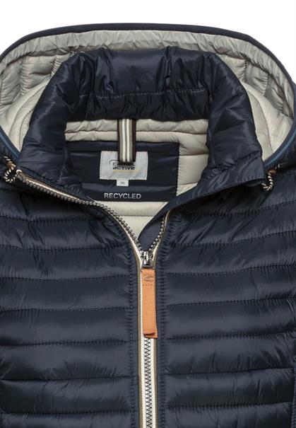 Leichte Steppjacke aus recyceltem Polyamid navy