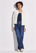 Leichte Strukturjacke off white
