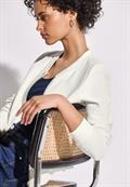 Leichte Strukturjacke off white
