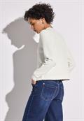 Leichte Strukturjacke off white