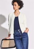 Leichte Strukturjacke off white