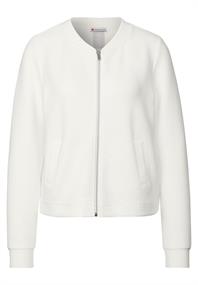 Leichte Strukturjacke off white