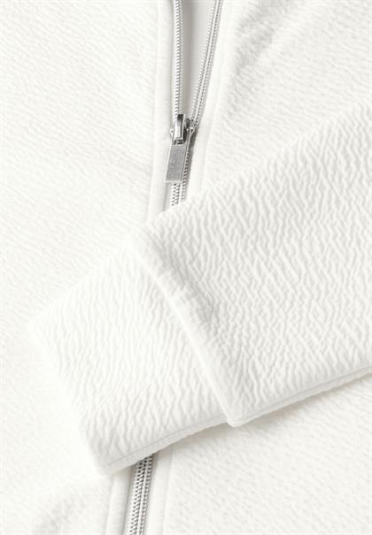 Leichte Strukturjacke off white