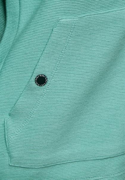 Leichte Sweatjacke adriatic green