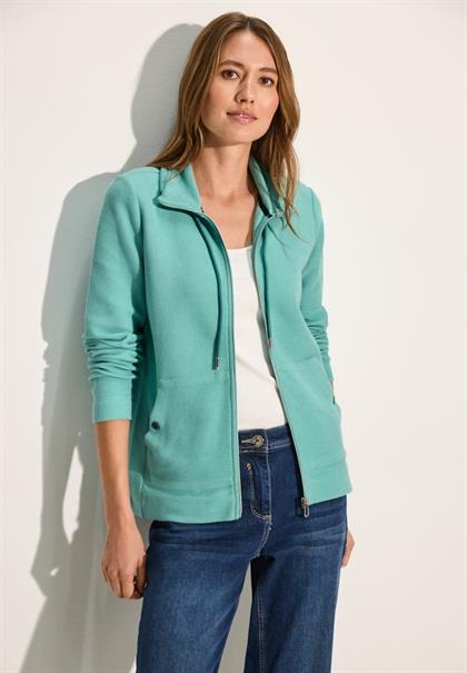 Leichte Sweatjacke adriatic green