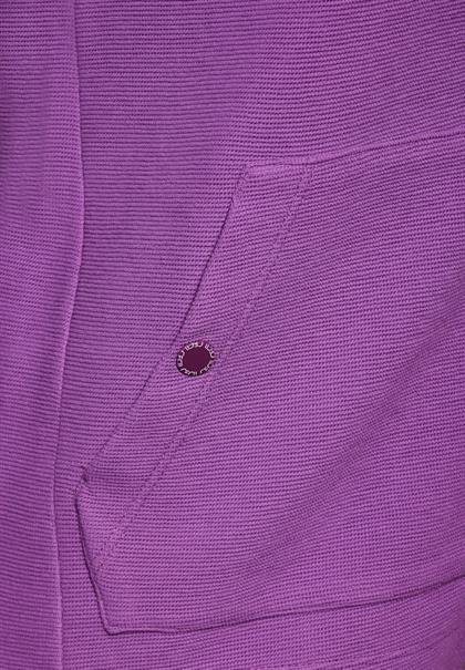 Leichte Sweatjacke iced violet