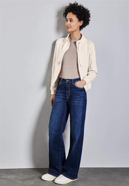 Leichte Sweatjacke lucid white