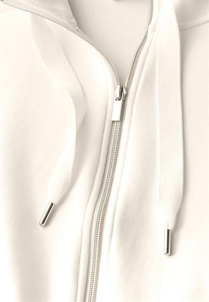 Leichte Sweatjacke lucid white
