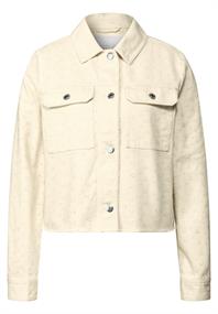 Leichte Twill-Jacke velvet cream