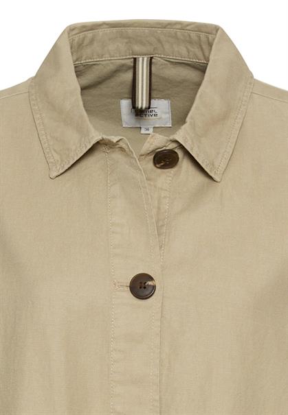 Leichter Blazer aus einem Leinenmix dark straw
