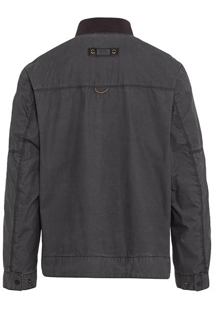 Leichter Blouson aus Baumwolle im Washed Look asphalt